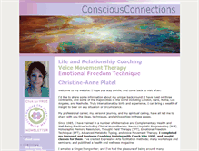 Tablet Screenshot of consciousconnections.com